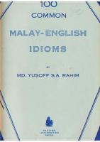 100 common Malay-English idioms