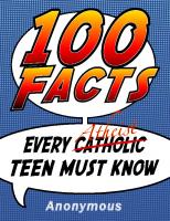 100 Facts Every Atheist Teen Must Know
 9781105033629
