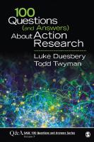 100 Questions  (and Answers)   About Action  Research
 9781544305431