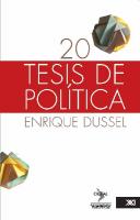 20 de tesis de política
