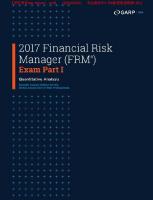2017 Financial Risk Manager (FRM) Exam Part I Quantitative Analysis
 9781323577073