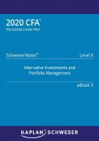 2020 CFA Level II  Schweser Notes eBook 5
 9781475495577