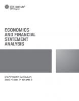 2022 CFA Program Curriculum Level I Economics and Financial Statement Analysis [2, 1 ed.]
 1950157601, 9781950157600