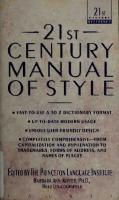 21st Century Manual of Style [Reprint ed.]
 0440220742, 9780440220749