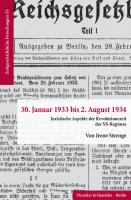 30. Januar 1933 bis 2. August 1934: Juristische Aspekte der Revolutionszeit des NS-Regimes [1 ed.]
 9783428580484, 9783428180486