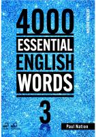 4000 Essential English Words, Book 3, 2nd Edition
 1640151354, 9781640151352