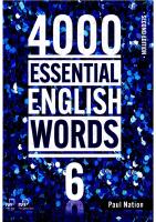 4000 Essential English Words, Book 6, 2nd Edition [2 ed.]
 1640151389, 9781640151383