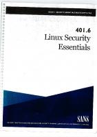 401.6 – Linux Security Essentials