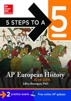 5 Steps to a 5 AP European History, 2014-2015 Edition
 9780071803779, 0071803777, 9780071803786, 0071803785