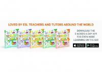 5 words a day English, French, Spanish, Italian, German for everyone all five books complete series
 9780744036794