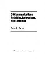 50 Communications Activities, Icebreakers, and Exercises
 9781599964393, 9781599961552