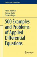 500 Examples and Problems of Applied Differential Equations
 3030263843,  9783030263843