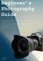 A Beginner's Guide To Photography