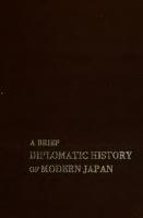 A Brief Diplomatic History of Modern Japan [1 ed.]