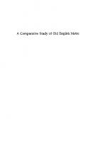 A Comparative Study of Old English Metre
 9781442673175