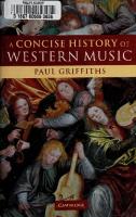 A Concise History of Western Music
 9780521842945, 0521842948