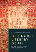 A Critical Companion to Old Norse Literary Genre
 9781843845645, 9781787447851