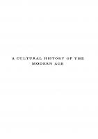 A Cultural History of the Modern Age [III]