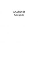 A Culture of Ambiguity: An Alternative History of Islam
 9780231553322