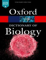 A Dictionary of Biology [8 ed.]