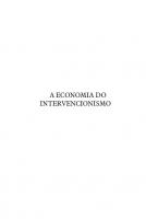 A economia do intervencionismo
 9788581190631