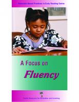 A Focus on Fluency