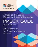 A Guide to the Project Management Body of Knowledge (PMBOK® Guide) 7th [7 ed.]
 9781628256673