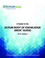 A guide to the Scrum Body of knowledge (SBOK Guide) [2013 edition]
 9780989925204, 098992520X