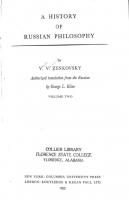 A History of Russian Philosophy: Volume 2