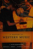 A History of Western Music
 0393979911, 9780393979916
