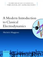 A Modern Introduction to Classical Electrodynamics
 9780192867421, 9780192867438