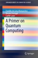 A primer on quantum computing
 9783030190651, 9783030190668