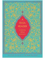 A Rasa Reader Classical Indian Aesthetics
