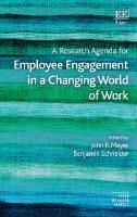 A Research Agenda for Employee Engagement in a Changing World of Work
 1789907845, 9781789907841