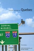 A Short History of Quebec [Third edition]
 9780773570337