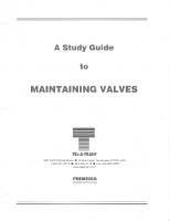 A Study Guide to Maintaining Valves [1 ed.]