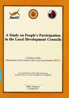 A Study on People’s Participation in the Local Development Councils