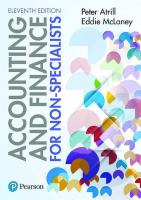 Accounting and Finance for Non-Specialists 11th edition [11 ed.]
 1292244011, 9781292244013