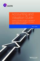 Accounting and Valuation Guide: Valuation of Portfolio Company Investments of Venture Capital and Private Equity Funds and Other Investment Companies
 194830662X, 9781948306621
