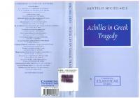 Achilles in Greek Tragedy
 0521818435, 9780521818438