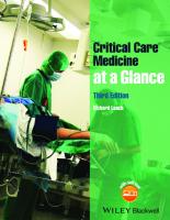 Acute and critical care medicine at a glance [3rd ed]
 9781118302767, 2014005311, 1118302761