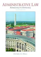 Administrative law : bureaucracy in a democracy [Sixth edition.]
 9780133493870, 0133493873
