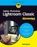 Adobe Lightroom for Dummies
 1119544963, 9781119544968