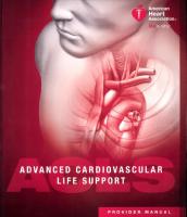 Advanced Cardiovascular Life Support (ACLS) Provider Manual [16 ed.]
 978-1616694005