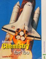 Advanced Chemistry for You [1 ed.]
 0748752978, 9780748752973