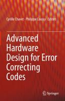 Advanced Hardware Design for Error Correcting Codes
 9783319105680, 9783319105697, 3319105698