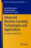 Advanced Machine Learning Technologies and Applications: Proceedings of AMLTA 2020 [1st ed.]
 9789811533822, 9789811533839