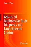 Advanced methods for fault diagnosis and fault-tolerant control [1st ed.]
 9783662620038, 9783662620045
