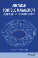 Advanced Portfolio Management: A Quant′s Guide for Fundamental Investors [1 ed.]
 1119789796, 9781119789796