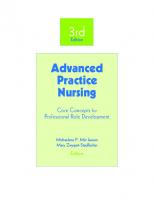 Advanced Practice Nursing: Core Concepts for Professional Role Development [3 ed.]
 0826130453, 9780826130457